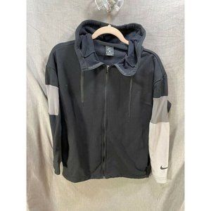 Nike Sweater Adult Extra Small Black Full Zip Long Sleeves DRI‎ FIT Hoodie Mens.